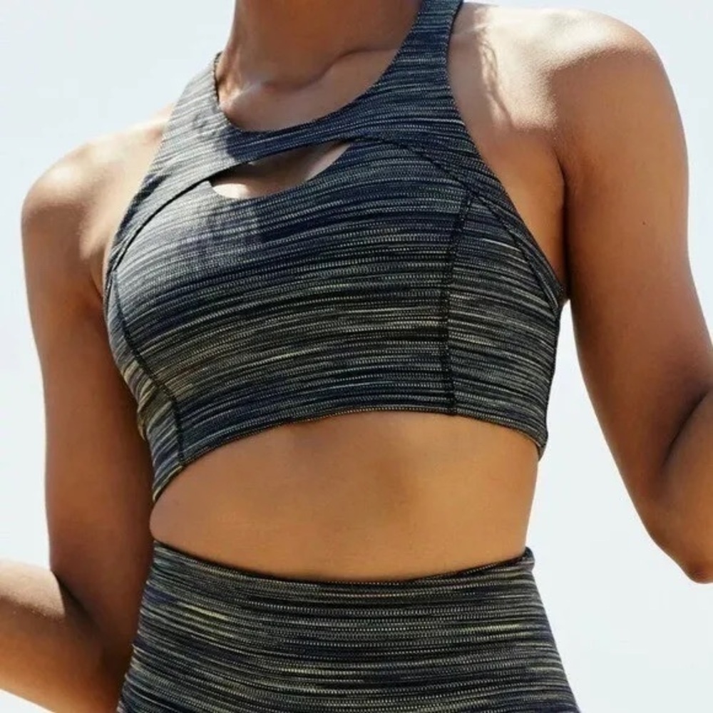 NWT Free People Movement Small Strut Sports Bra Black Combo XS